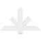 Ekena Millwork Kennewick Architectural Grade PVC Gable Bracket, 36"W x 21"H x 2"D x 4"F, 14/12 Pitch GBP036X21X0204KEN00 - alternate 2